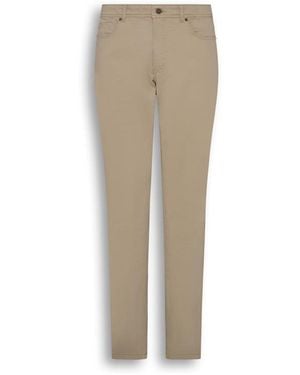 Gieves & Hawkes Straight Leg Trousers - Natural