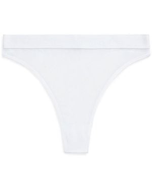 Polo Ralph Lauren High-Waist Mesh Thong - White