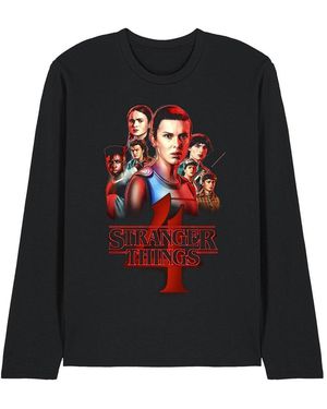 Stranger Things Season Four Poster Long Sleeve T - Black