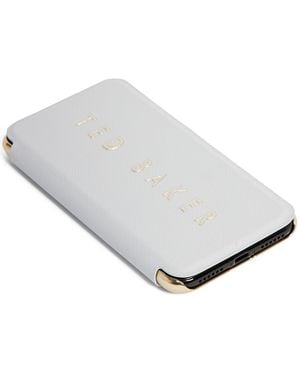 Ted Baker Korstin Leather Concertina Cardholder - White
