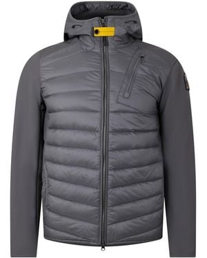 Parajumpers Nolan Water-Repellent Windproof Duck Down Short Hybrid Jacket - Grey