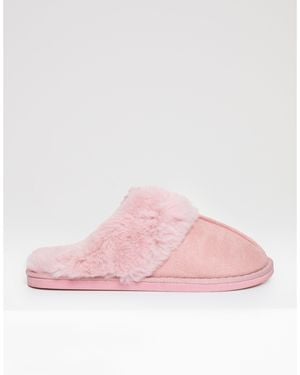 Threadbare Tb Solace Mule Slippers - Pink