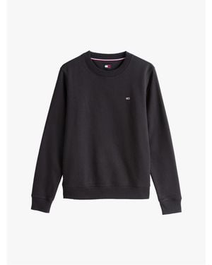 Tommy Hilfiger Embroidered Crew Sweatshirt - Black