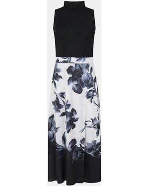 Ted Baker Mesh Printed Long Sleeve T-Shirt - Black