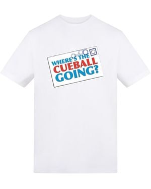 AWD Adults Printed Snooker Tee - White
