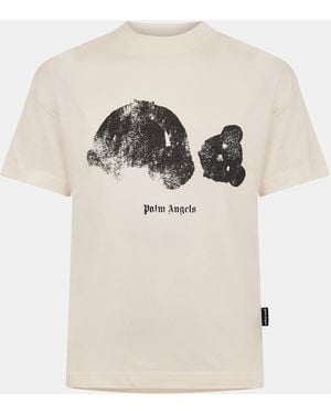 Palm Angels Palm Kill Bear Tee - Natural