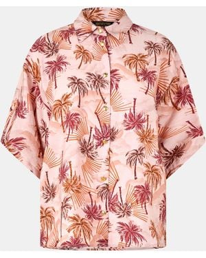 Biba Short-Sleeve Blouse - Pink