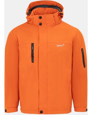 Gelert Fleece Lined Windproof Detachable Hood Parka - Orange