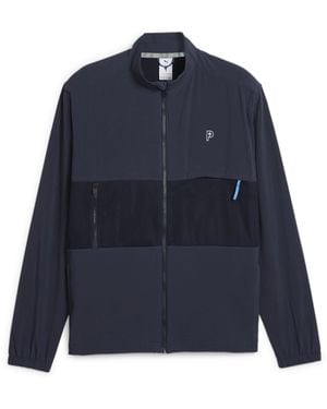 PUMA Jacquard Polo Performance Golf Jacket - Blue