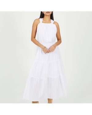 Brave Soul Sleeveless A Line Dress - White