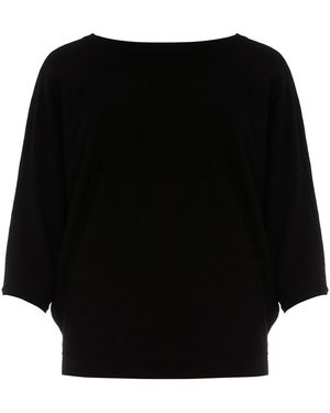 Phase Eight Cristine Lace Up Knit - Black