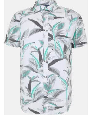 Bench Kaizn Short-Sleeve Patterned Shirt - Blue