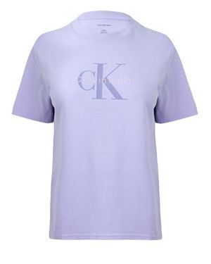 Calvin Klein Printed Logo T-Shirt - Blue