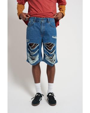 The Ragged Priest Rag Feral Shorts - Blue