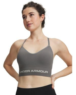 Under Armour Vanish Seamless Low Impact Sports Bra - Grey