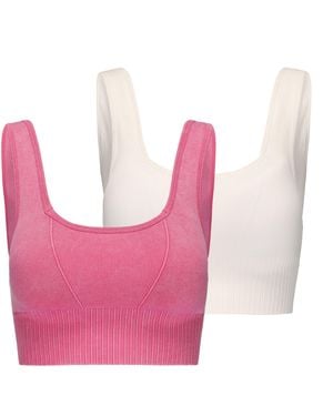 Slazenger 1881 Square Neck Bra - Pink