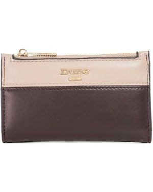 Dune Kennero Faux Leather Zip Around Purse - Brown