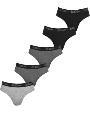 Lee Cooper 5-Pack Comfort Briefs - Black