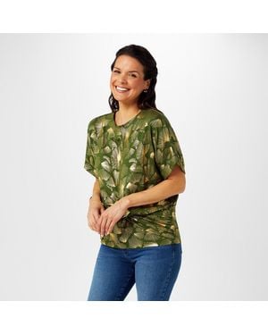 Biba Twist Jersey Top - Green