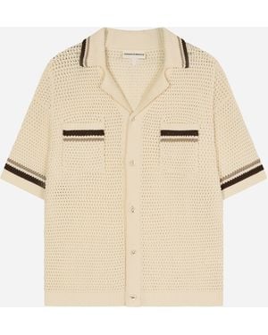 The Couture Club Patterned Short Sleeve Shirt - Natural