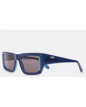 Off-White c/o Virgil Abloh Prescott Sun Square Sunglasses - Blue