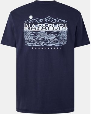 Napapijri Graphic T-Shirt - Blue