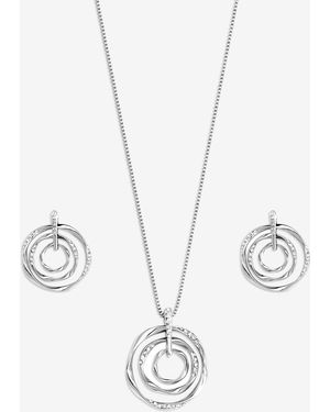 Mood Crystal Multi Ring Disc Set - Metallic