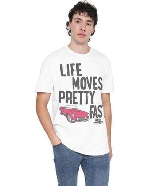 Other Ferris Bueller The Slow Down Adult T Shirt - White