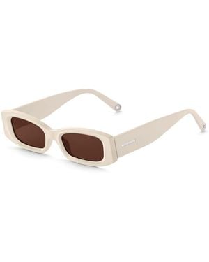 Thomas Sabo Kim Slim Rectangular Sunglasses - Natural
