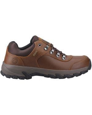 Cotswold Hawling Leather Waterproof Hiking Shoes - Brown