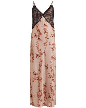 AllSaints Immy Floral Slip Dress - Pink