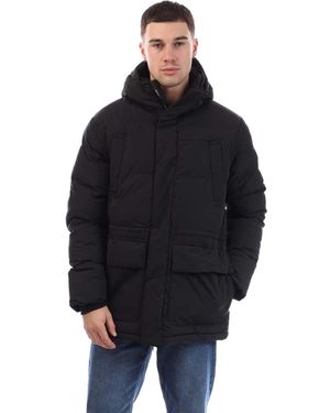 Duck and Cover Fletchley Puffer Jacket - Black