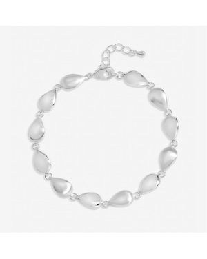 Inicio Plated Pebble Bracelet - White