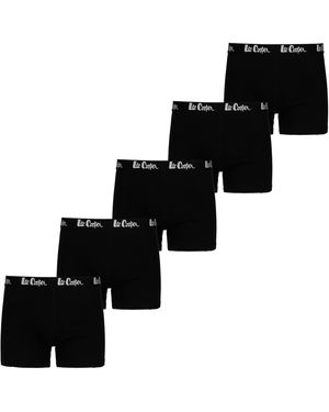 Lee Cooper Essential Boxer Trunk 5-Pack - Black