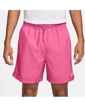 Nike Club Flow Woven Tracksuit Shorts - Pink