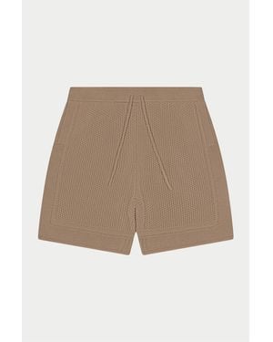 The Couture Club Woven Tracksuit Shorts - Natural