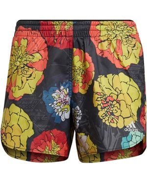 adidas Run Fast Performance Running Shorts - Orange