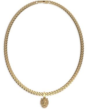 Guess Lion King Chain Necklace - Metallic