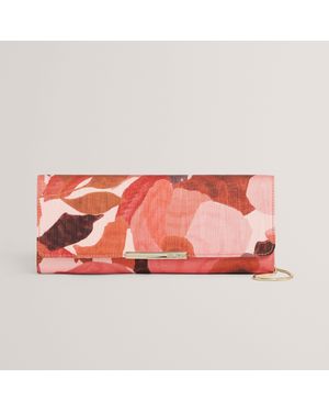 Ted Baker Floral Print Baguette Clutch Bag - Pink