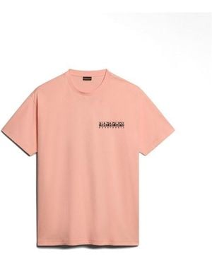 Napapijri Napa S-boyd Tee Sn43 - Pink