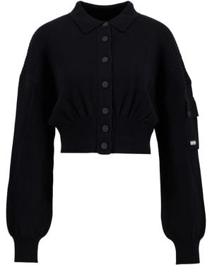 Barbour Gigi Knitted Bomber - Black