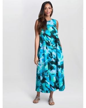 Gina Bacconi Rory Tent Dress - Blue