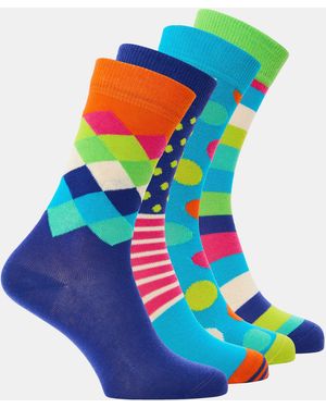 Happy Socks Bg Dot Gift Pop - Blue