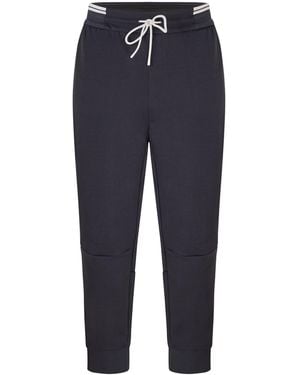 BOSS Hbg Zone Jog Soft Cotton-Blend Jogging Bottoms - Blue