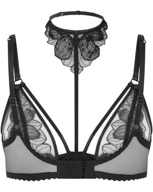 Agent Provocateur Litzia High Necked Underwired Bra - Black