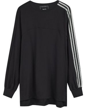 Y-3 3-Stripes Long Sleeve T-Shirt - Black