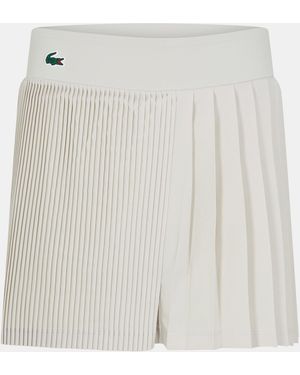 Lacoste Lightweight Woven Tracksuit Shorts - White