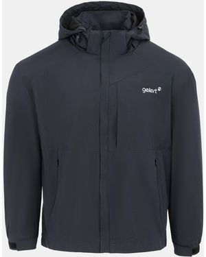 Gelert Hooded Water Resistant Windproof Waterproof Jacket - Blue