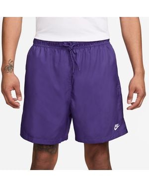 Nike Club Flow Woven Tracksuit Shorts - Purple