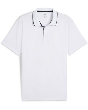 PUMA Mattr Elevated Solid Polo Shirt - White